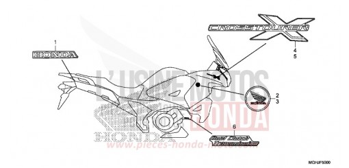 MARQUE (ED,RU,TH,U) VFR1200XJ de 2018